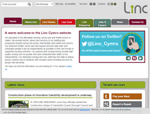 Tablet Screenshot of linc-cymru.co.uk